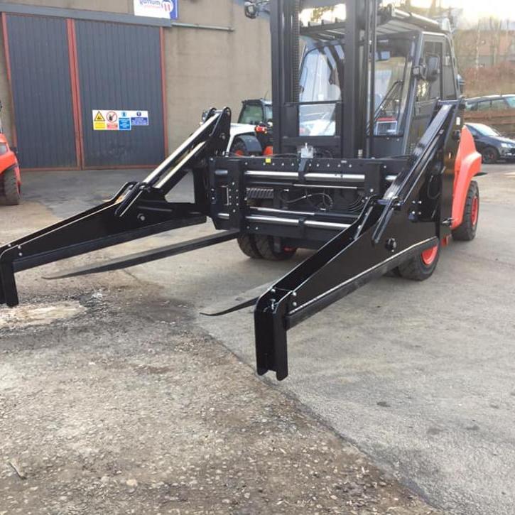 Pipe Stabiliser added to an 8 ton Linde Forklift